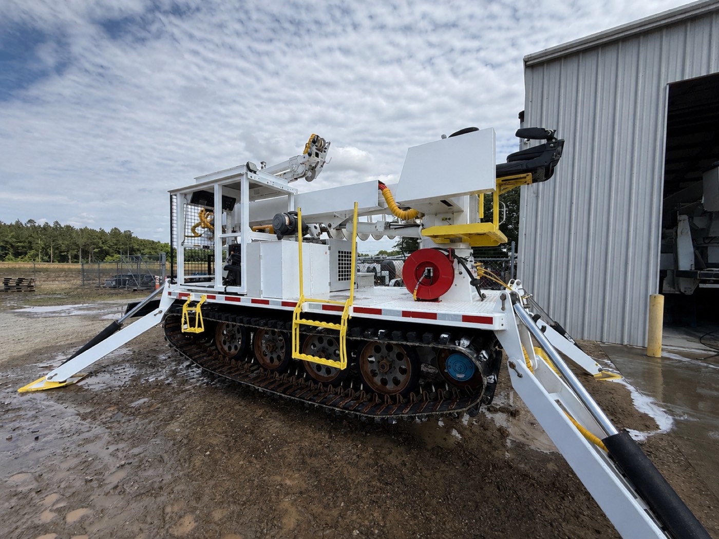 UTV tracked drill rig after wash